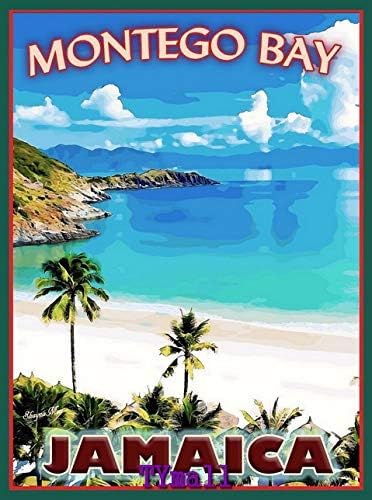 DRFYVZ Metall-Wandkunst Montego Bay Jamaika Karibikinseln Insel Reise Werbung Kunst Poster Vintage Dekor Metall Poster Blechschild 20,3 x 15,2 cm DRFYVZ Metall-Wandkunst Montego Bay Jamaika Karibikinseln Insel Reise Werbung Kunst Poster Vintage Dekor Metall Poster Blechschild 20,3 x 15,2 cm von DRFYVZ