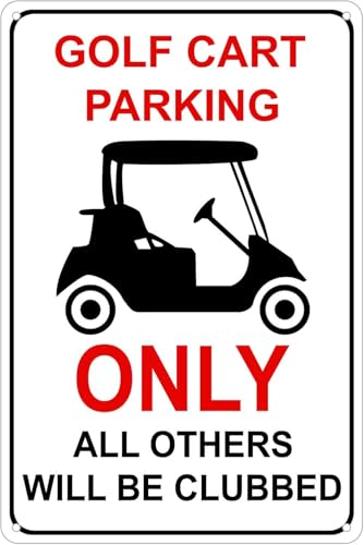 DRFYVZ Pub Metallschilder Bauernhof Cafe Golf Cart Parking Only Wanddekoration Vintage Dekorationen Blechschild 20,3 x 30,5 cm DRFYVZ Pub Metallschilder Bauernhof Cafe Golf Cart Parking Only Wanddekoration Vintage Dekorationen Blechschild 20,3 x 30,5 cm von DRFYVZ