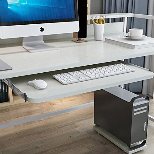 Tastaturschublade 54 cm/60 cm/70 cm Möbel Schreibtischzubehör Anzüge Hardware Holzregal Unter Schreibtisch Höhenverstellbare Plattform Tastaturablage Unter Schreibtisch Slide Keyboard Stand von DRHLHY