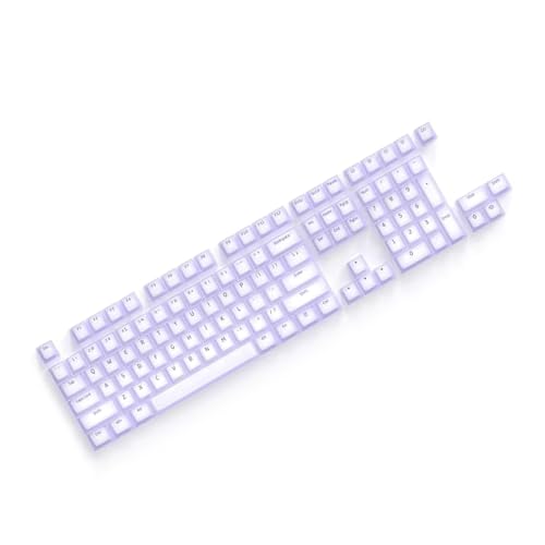 Weiche Silikon-Tastenkappe, modisches Silikon-Gelee-Doppelschicht-Tastenkappen-Set, geräuschdämpfend für den professionellen Tastaturgebrauch von DRHTDXEJ