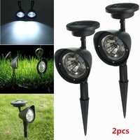 1 stücke LED Solar Strahler Rasen Licht Super Helle Outdoor Garten Licht Landschaft Garten Dekoration Rasen Positive Weiße Lampe von DRILLPRO