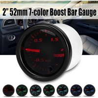 12V 2 Zoll 52mm Turbo Ladedruckanzeige Manometer -12 Bar 7-Farben LED Schwarz Len Fantablau von DRILLPRO