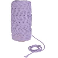 3MMX100M 7 Farben Makramee-Seil Naturbeige Baumwolle Twisted Cord diy Baumwolle Makramee-Seil Lila lavente von DRILLPRO