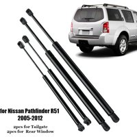 Drillpro - 4 Stück Heckscheibe + Heckklappe Kofferraum Gasdruckfedern Halterung für Nissan Pathfinder R51 2005-2012 lavente von DRILLPRO