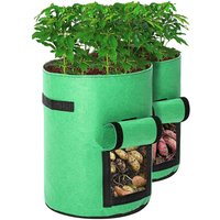 4er-Set Pflanzbeutel Pflanzbeutel für Pflanzen 10 Gallonen 43L 29 x 24 x 4 cm lavente von DRILLPRO