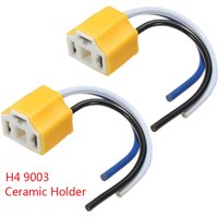 2X 12V Keramik Buchse Scheinwerfer Auto Steckdose Verlängerungsstecker für H4 9003 HB2 Adapter lavente von DRILLPRO