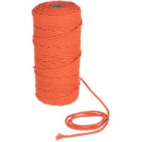 3MMX100M 7 Farben Makramee-Seil Naturbeige Baumwolle Twisted Cord diy Baumwolle Makramee-Seil Orange Fantablau von INSMA