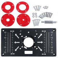 Zuschneidemaschine 235 x 120 x 8 mm Flip Panel Board Router Tisch Einsatzplatte Holzarbeiten Schwarz von DRILLPRO