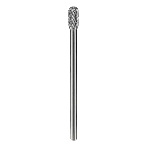 SC-3L6 Hartmetall-Frässtifte, zylindrisches Kugelende, doppelkantig, 3/8-Zoll-Kopf-Zylinderkugel, 1/4 Zoll Durchmesser, 15,2 cm langer Schaft, DRINYOUNG (SC-3 L6 extra lang) von DRINYOUNG