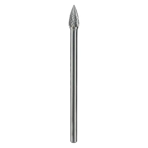 SG-3L6 Wolframkarbid-Frässtifte, spitz, Baumform, Doppelschnitt (3/8 Zoll Kopfdurchmesser mit 6,35 mm Schaft, 15,2 cm langer Shan DRINYOUNG (SG-3 L6, extra lang) von DRINYOUNG