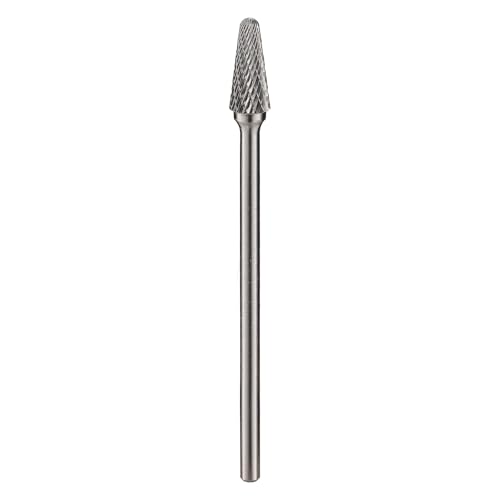 SL-4L6 Wolframkarbid-Frässtifte, konische Form, Doppelschnitt, (1,27 cm Kopfdurchmesser x 3,8 cm Schnittlänge) mit 1/4-Zoll-Schaft, 15,2 cm langer Schaft, DRINYOUNG (SL-4 L6 extra lang) von DRINYOUNG
