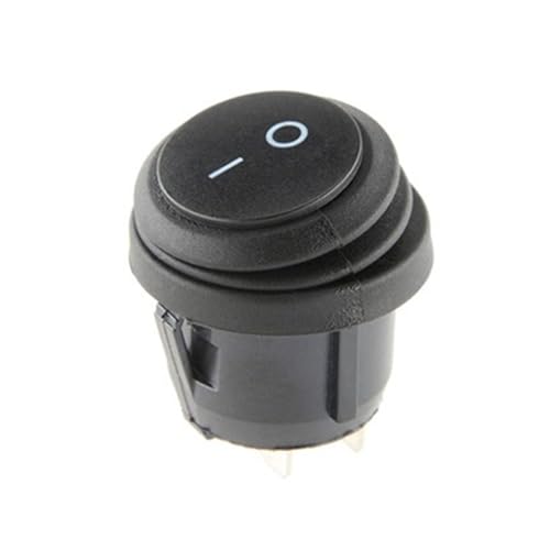 1pc KCD1-105N 2/3 Pin On/Off SPST Wippschalter Auto Boot LED Licht Rundschalter(2P black) von DRJBBODVQ