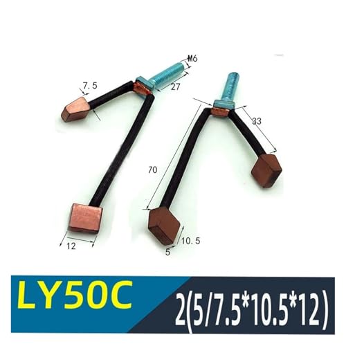 2 STÜCKE 7 * 12,5 * 20 2 (9X18X22) MM 2 (9X18X20) MM Gabelstapler Teile 0009718153 Lenkung Kohlebürste(LY50C 2PCS) von DRJBBODVQ