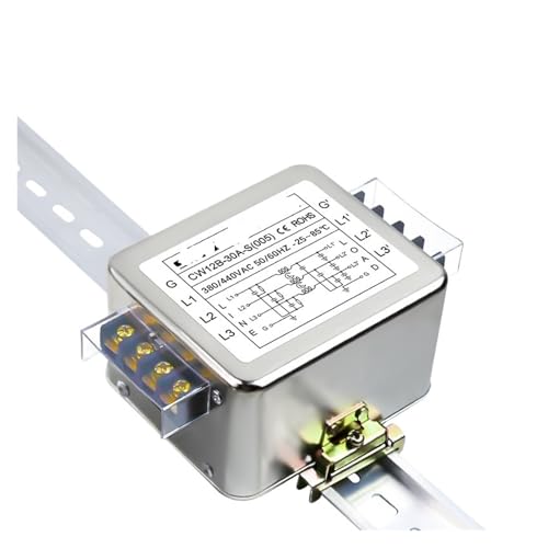 DRJBBODVQ 380/440V dreiphasigen dreiadrigen AC-Filter CW12B-3/40A-S(005) Klemmenschiene Servo-Interferenz(CW12B-30A-S(005) Rail) von DRJBBODVQ