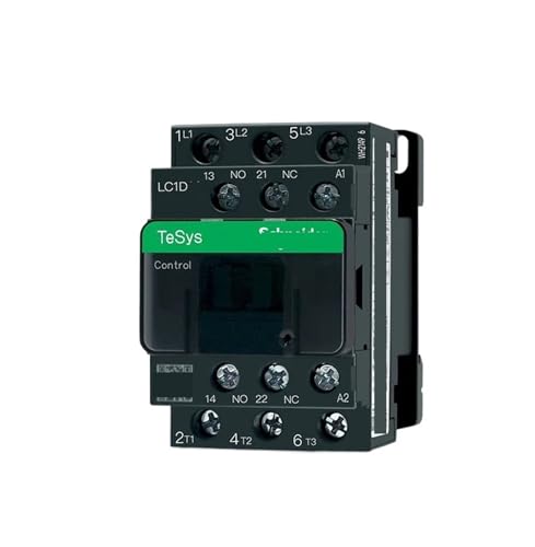 DRJBBODVQ Schütz 220 V AC dreipoliges Schütz 3P 3-phasig 3-polig 50/60 Hz LC1D25 LC1D32 LC1D38 Spulenspannung 24 V 110 V 220 V 380(AC LC1D09A,380V) von DRJBBODVQ