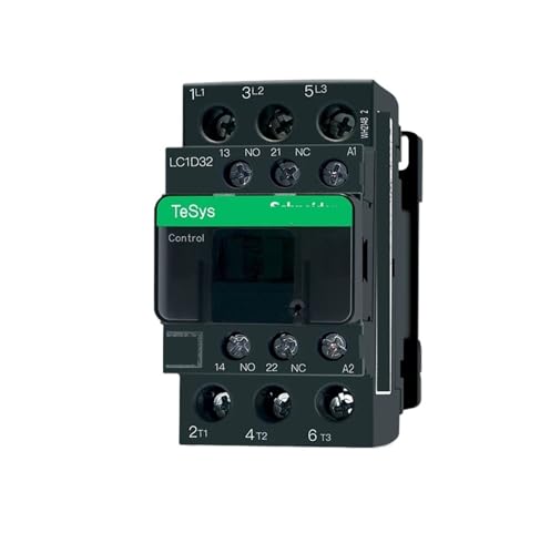DRJBBODVQ Schütz 220 V AC dreipoliges Schütz 3P 3-phasig 3-polig 50/60 Hz LC1D25 LC1D32 LC1D38 Spulenspannung 24 V 110 V 220 V 380(AC LC1D32A,48V) von DRJBBODVQ