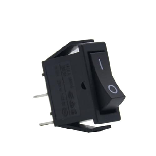 Ultradünner RS606 KCD3 Schalter Wippschalter 3-polig Bootsschalter 16A/250V mit Licht rot(2P black) von DRJBBODVQ