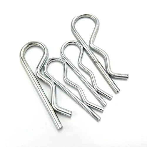 10/20 Stück M1 bis M4 Stahl R Typ Federsplint Wellenform Split Clip Klemme Haar Traktor Pin für Auto Rod Durchmesser = 1 bis 4 mm-1,6 x 28 mm (20 Stück) von DRJUSS