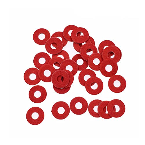 20/50/100 Stück M2 M2,5 M3 M3,5 M4 M5 M6 M7 M8 M10 M12 Isolierung Glatter Dichtungsring Roter Stahl Papierfaser Isolierunterlegscheibe – 20 Stück M12x24, dick 1,2 mm von DRJUSS