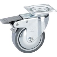 Dörner+helmer - Lenkrolle tpe Kunststoffrad ø 75 mm Möbelrolle mit Feststeller Tragkraft 50 kg Dörner+helmer - Lenkrolle tpe Kunststoffrad ø 75 mm Möbelrolle mit Feststeller Tragkraft 50 kg von DÖRNER + HELMER