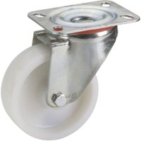 Dörner+helmer - Lenkrolle mit Platte 80 x 30 mm, Tragkr. 100 kg Möbelrollen von DÖRNER + HELMER