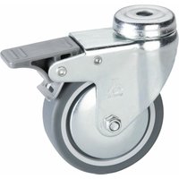Dörner+helmer - Lenkrolle tpe Rad ø 75 mm Möbelrolle mit Feststeller 50 kg mit Rückenloch Dörner+helmer - Lenkrolle tpe Rad ø 75 mm Möbelrolle mit Feststeller 50 kg mit Rückenloch von DÖRNER + HELMER