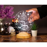 Personalisierte Led Weihnachtsbaumlampe - Individuelle 3D Nachtlicht Mit Namen Perfektes Neujahrsgeschenk Für Familie, Freunde, Ihn & Sie Personalisierte Led Weihnachtsbaumlampe - Individuelle 3D Nachtlicht Mit Namen Perfektes Neujahrsgeschenk Für Familie, Freunde, Ihn & Sie von DRNGiftStore