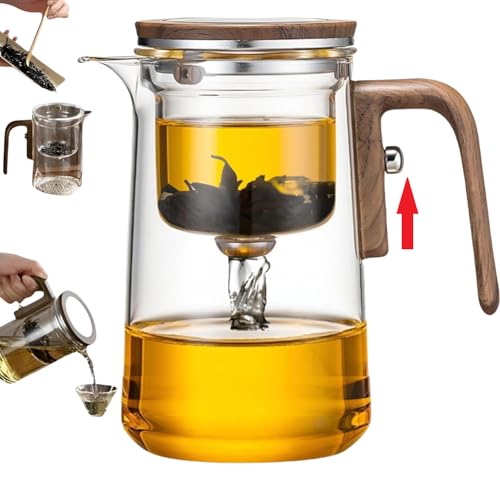 DRNKNSTX Enchanti Teekanne, Kreative Hexerei Magie Glas Teekanne, Abnehmbarer loser Tee Glas Tee-Ei, Ideal für Tee-Maker -18 oz (ca. 530 ml) von DRNKNSTX