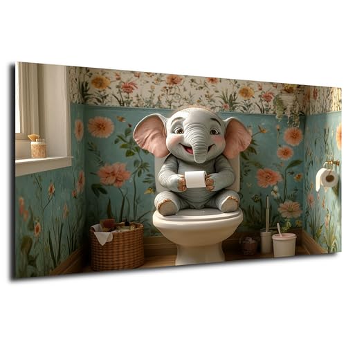 DRO Design Elefant Bild 20x30 cm – Lustige Wanddeko fürs WC & Bad – Tierbild für Gäste-WC und Badezimmer – Witzige Baby-Tier Bild für das stille Örtchen, Toilette, Badezimmer, Foto, Poster DRO Design Elefant Bild 20x30 cm – Lustige Wanddeko fürs WC & Bad – Tierbild für Gäste-WC und Badezimmer – Witzige Baby-Tier Bild für das stille Örtchen, Toilette, Badezimmer, Foto, Poster von DRO Design