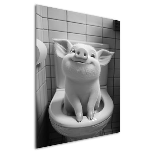 DRO Design Ferkel – 20x30 cm – Lustiges Schwarz-Weiß Wandbild für WC & Badezimmer – Humorvolle Baby-Tier Kunst für Gäste-WC - Moderne Wandkunst mit Humor, Wanddeko für Toilette DRO Design Ferkel – 20x30 cm – Lustiges Schwarz-Weiß Wandbild für WC & Badezimmer – Humorvolle Baby-Tier Kunst für Gäste-WC - Moderne Wandkunst mit Humor, Wanddeko für Toilette von DRO Design