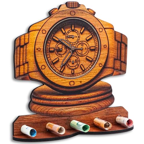 DRO Design Geldgeschenke, Geschenkverpackung Holz-Optik Uhr Motiv – Bargeldgeschenk, Geldpräsent, Kreatives Geldgeschenk, Geburtstag, Hochzeit, Weihnachten DRO Design Geldgeschenke, Geschenkverpackung Holz-Optik Uhr Motiv – Bargeldgeschenk, Geldpräsent, Kreatives Geldgeschenk, Geburtstag, Hochzeit, Weihnachten von DRO Design
