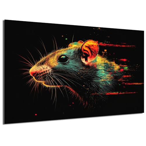 DRO Design Ratte Pop Art Wandbild 20x30 cm – Tierkunst auf 6mm HDF-Platte – Dekorative Wanddekoration für Wohnzimmer, Büro, Schlafzimmer – Geschenkidee für Kunst- und Tierliebhaber DRO Design Ratte Pop Art Wandbild 20x30 cm – Tierkunst auf 6mm HDF-Platte – Dekorative Wanddekoration für Wohnzimmer, Büro, Schlafzimmer – Geschenkidee für Kunst- und Tierliebhaber von DRO Design