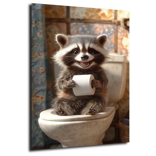 DRO Design Waschbär Wandbild 40x60 cm – Lustige Baby-Tier Wandkunst für WC, Gäste-WC & Bad - Witzige Deko, humorvolles Motiv, Geschenk für Tierliebhaber und Badezimmergestaltung. DRO Design Waschbär Wandbild 40x60 cm – Lustige Baby-Tier Wandkunst für WC, Gäste-WC & Bad - Witzige Deko, humorvolles Motiv, Geschenk für Tierliebhaber und Badezimmergestaltung. von DRO Design