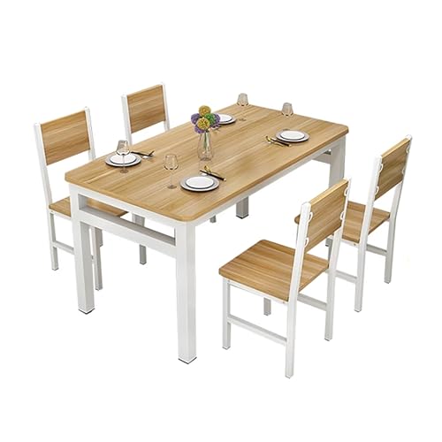DRQXCN 120 * 80cm/47,2 * 31,5in Esstisch-Set, Esstisch-Set for 4, Esstisch mit Metallrahmen, Esstisch for 4 Personen, modernes rechteckiges Esstisch-Set mit Metallrahmen DRQXCN 120 * 80cm/47,2 * 31,5in Esstisch-Set, Esstisch-Set for 4, Esstisch mit Metallrahmen, Esstisch for 4 Personen, modernes rechteckiges Esstisch-Set mit Metallrahmen von DRQXCN