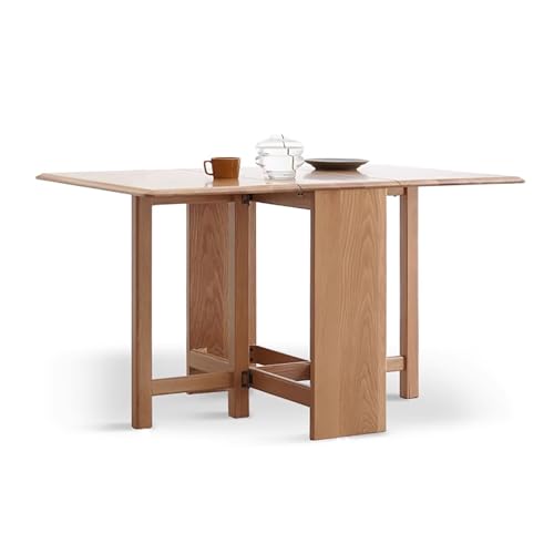 DRQXCN Esstisch aus Eiche, Klappbarer Esstisch aus reinem Massivholz, 51 * 31,5 Zoll Esstisch, Geeignet for Küche, Esszimmer von DRQXCN