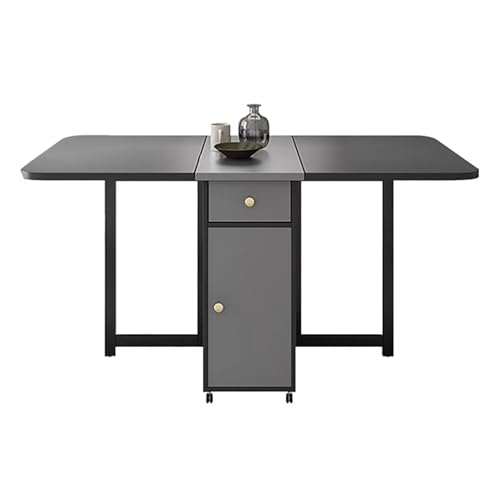 DRQXCN Esstisch mit Stauraum, 120 x 80 cm, Küchentisch, Esstisch mit Universalrädern, platzsparender Esstisch DRQXCN Esstisch mit Stauraum, 120 x 80 cm, Küchentisch, Esstisch mit Universalrädern, platzsparender Esstisch von DRQXCN
