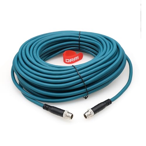 DRRI M12 X-codierter 8-poliger Stecker auf M12 X-kodierter 8-poliger Stecker, Gigabit-Ethernet-Schnittstelle, Cat6a-Kabel für Cognex-Kameras DRRI M12 X-codierter 8-poliger Stecker auf M12 X-kodierter 8-poliger Stecker, Gigabit-Ethernet-Schnittstelle, Cat6a-Kabel für Cognex-Kameras von DRRI