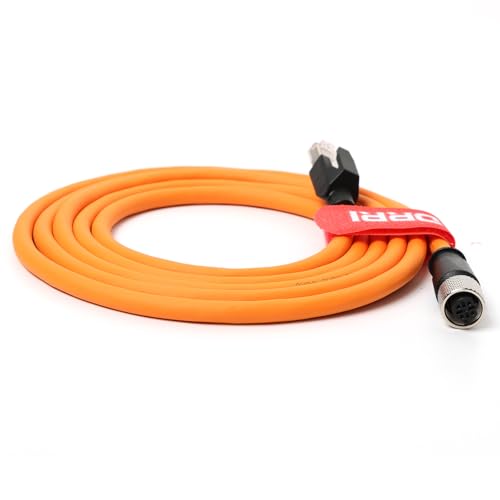 M12 4-polige D-Code-Buchse auf RJ45-industrielles Ethernet-Kabel, Cat5e, wasserdicht, Ethernet, abgeschirmtes Kabel, industriell für Automatisierungssysteme, Kamerasensor, 5 m M12 4-polige D-Code-Buchse auf RJ45-industrielles Ethernet-Kabel, Cat5e, wasserdicht, Ethernet, abgeschirmtes Kabel, industriell für Automatisierungssysteme, Kamerasensor, 5 m von DRRI