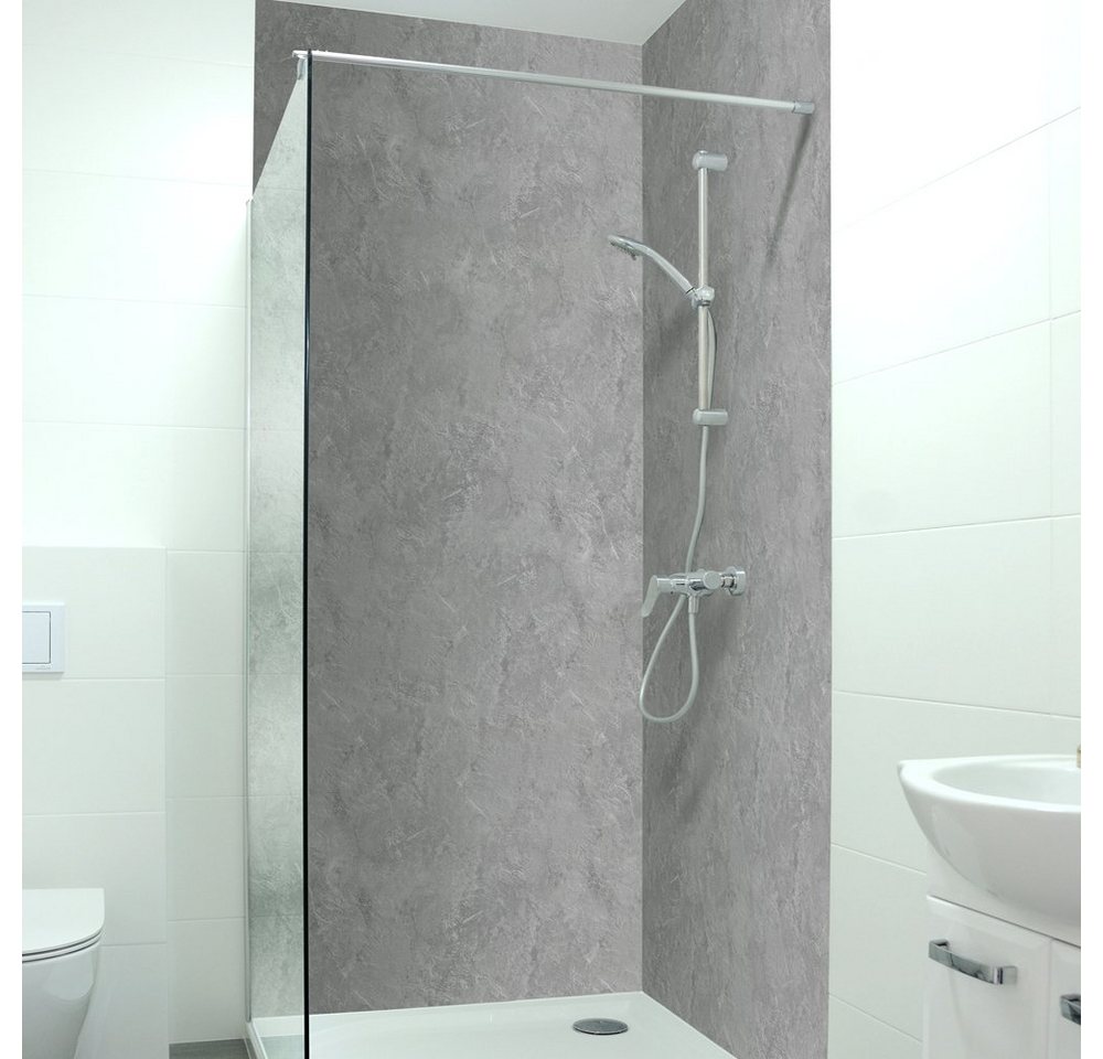 DRUCK-EXPERT Duschrückwand Premium Duschrückwand - langlebiger Fliesensticker aus 0,4 mm selbstklebenden Hart-PVC DRUCK-EXPERT Duschrückwand Premium Duschrückwand - langlebiger Fliesensticker aus 0,4 mm selbstklebenden Hart-PVC von DRUCK-EXPERT