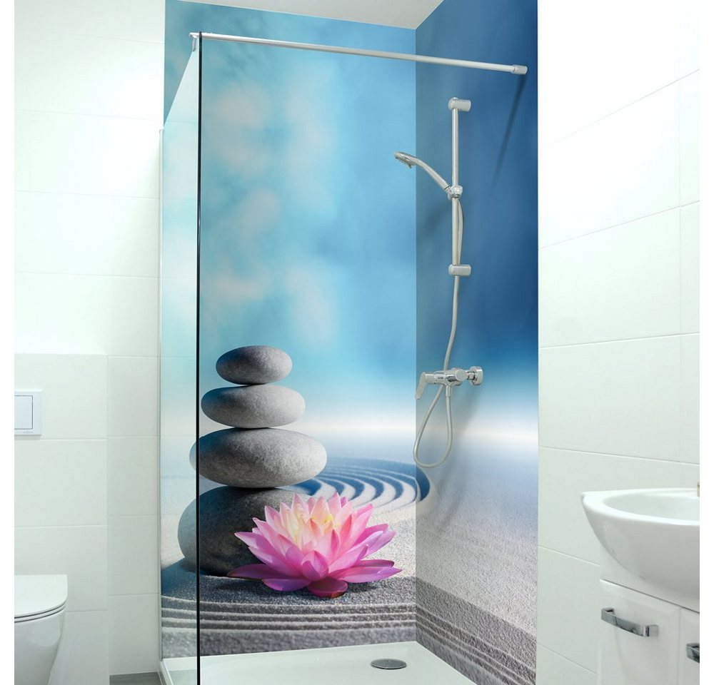 DRUCK-EXPERT Duschrückwand Premium Duschrückwand - langlebiger Fliesensticker aus 0,4 mm selbstklebenden Hart-PVC DRUCK-EXPERT Duschrückwand Premium Duschrückwand - langlebiger Fliesensticker aus 0,4 mm selbstklebenden Hart-PVC von DRUCK-EXPERT