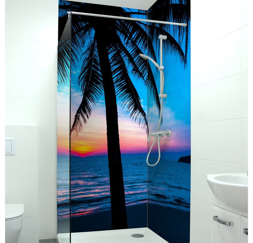 DRUCK-EXPERT Duschrückwand Premium Duschrückwand - langlebiger Fliesensticker aus 0,4 mm selbstklebenden Hart-PVC DRUCK-EXPERT Duschrückwand Premium Duschrückwand - langlebiger Fliesensticker aus 0,4 mm selbstklebenden Hart-PVC von DRUCK-EXPERT