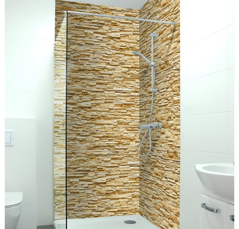 DRUCK-EXPERT Duschrückwand Premium Duschrückwand - langlebiger Fliesensticker aus 0,4 mm selbstklebenden Hart-PVC DRUCK-EXPERT Duschrückwand Premium Duschrückwand - langlebiger Fliesensticker aus 0,4 mm selbstklebenden Hart-PVC von DRUCK-EXPERT