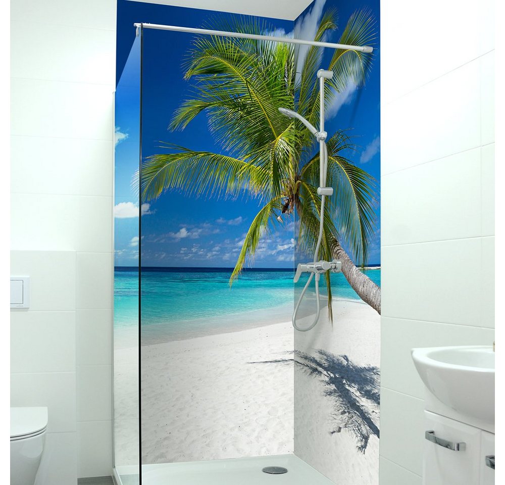 DRUCK-EXPERT Duschrückwand Premium Duschrückwand - langlebiger Fliesensticker aus 0,4 mm selbstklebenden Hart-PVC DRUCK-EXPERT Duschrückwand Premium Duschrückwand - langlebiger Fliesensticker aus 0,4 mm selbstklebenden Hart-PVC von DRUCK-EXPERT