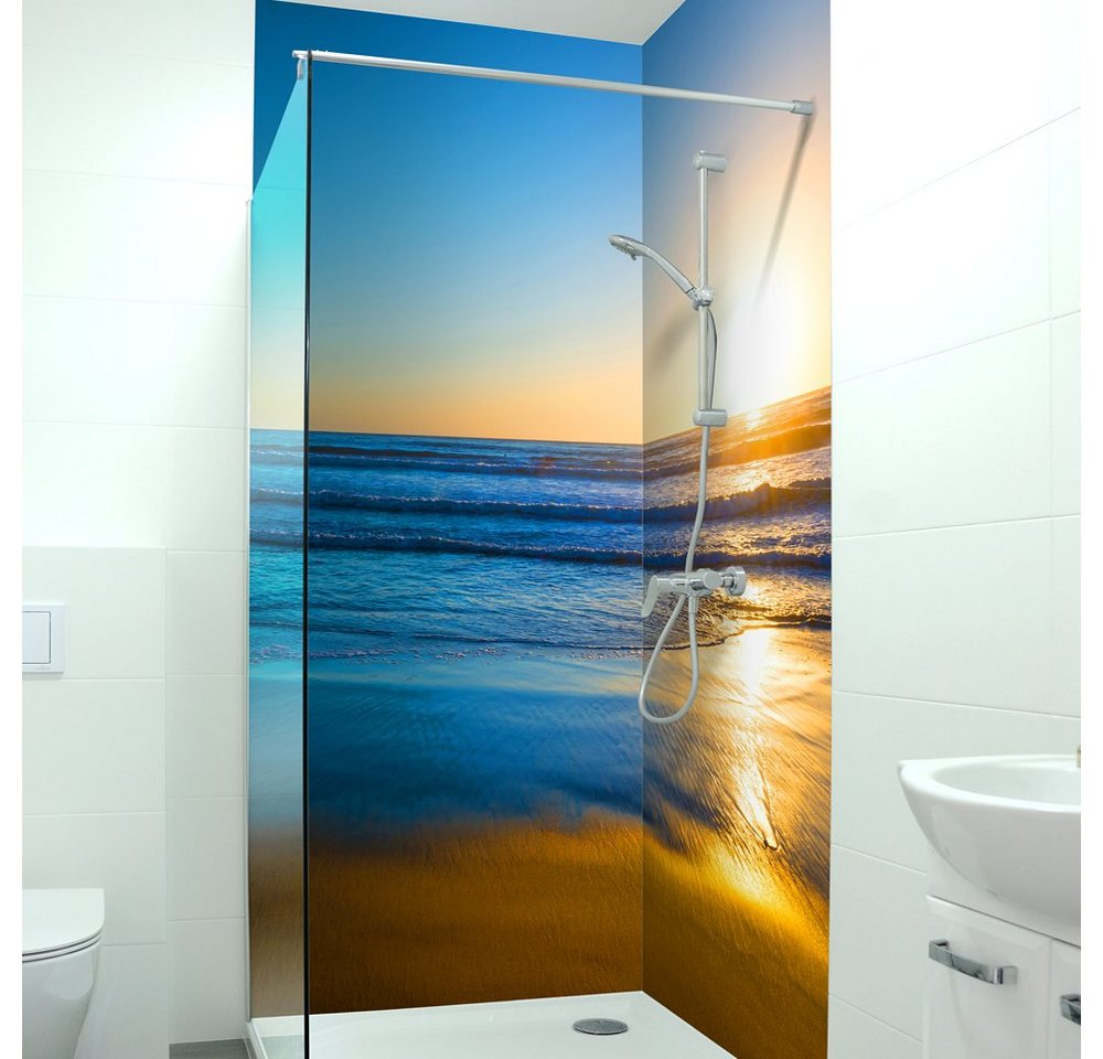 DRUCK-EXPERT Duschrückwand Premium Duschrückwand - langlebiger Fliesensticker aus 0,4 mm selbstklebenden Hart-PVC DRUCK-EXPERT Duschrückwand Premium Duschrückwand - langlebiger Fliesensticker aus 0,4 mm selbstklebenden Hart-PVC von DRUCK-EXPERT