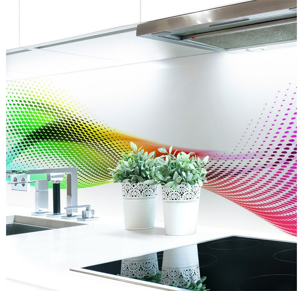 DRUCK-EXPERT Küchenrückwand Küchenrückwand Abstrakt Regenbogen Hart-PVC 0,4 mm selbstklebend DRUCK-EXPERT Küchenrückwand Küchenrückwand Abstrakt Regenbogen Hart-PVC 0,4 mm selbstklebend von DRUCK-EXPERT