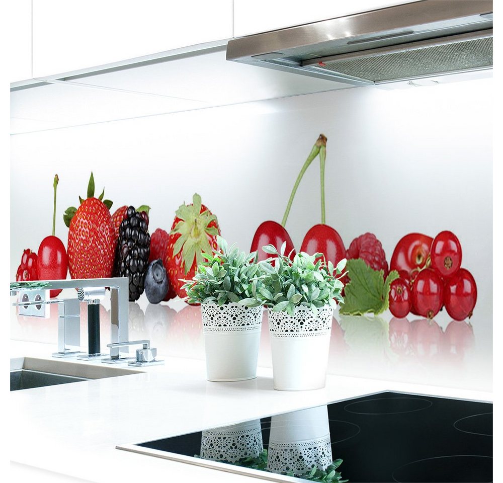 DRUCK-EXPERT Küchenrückwand Küchenrückwand Beeren Hart-PVC 0,4 mm selbstklebend von DRUCK-EXPERT