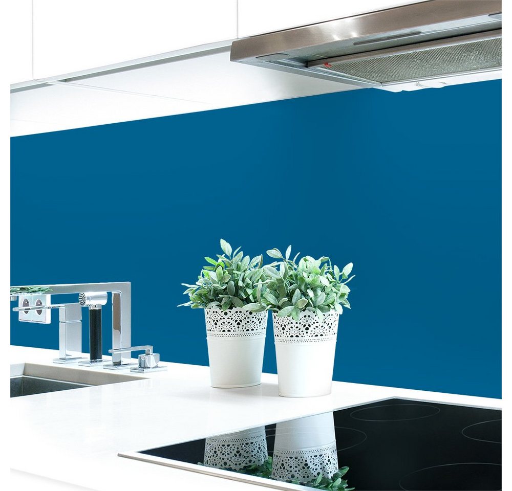 DRUCK-EXPERT Küchenrückwand Küchenrückwand Blautöne 2 Unifarben Hart-PVC 0,4 mm selbstklebend von DRUCK-EXPERT