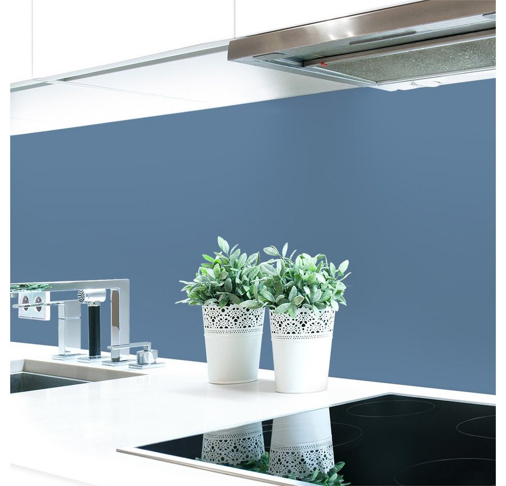 DRUCK-EXPERT Küchenrückwand Küchenrückwand Blautöne Unifarben Hart-PVC 0,4 mm selbstklebend von DRUCK-EXPERT