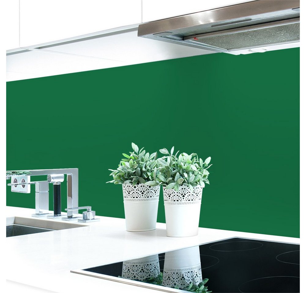 DRUCK-EXPERT Küchenrückwand Küchenrückwand Grüntöne Unifarben Hart-PVC 0,4 mm selbstklebend von DRUCK-EXPERT