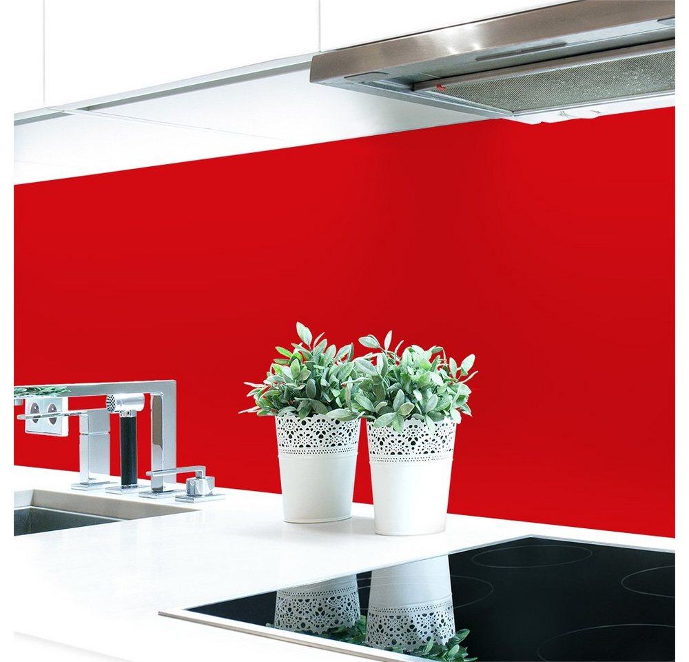 DRUCK-EXPERT Küchenrückwand Küchenrückwand Rottöne 2 Unifarben Hart-PVC 0,4 mm selbstklebend von DRUCK-EXPERT